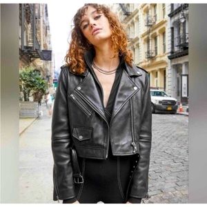 Rebecca Minkoff Faux Vegan Moto Jacket